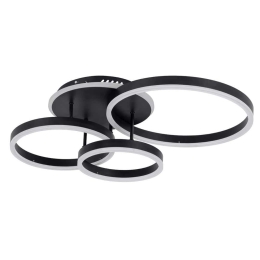 Φωτιστικό Οροφής-Πλαφονιέρα Venom 61123 70x40x16cm 100W LED Dimmable Black-White GloboStar