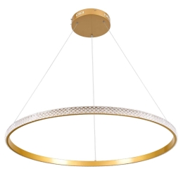 Φωτιστικό Οροφής Diamond 61133 Led 67W Φ80cm Gold Matt GloboStar Αλουμίνιο