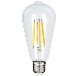 Λαμπτήρας Led Long Filament 99086 Φ6,4x14,5cm ST64 E27 4W 840lm 2700K Clear GloboStar 4W