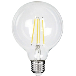 Λαμπτήρας Led Long Filament 99092 Φ9,5x13,8cm G95 E27 4W 840lm 4000K Clear GloboStar 4W
