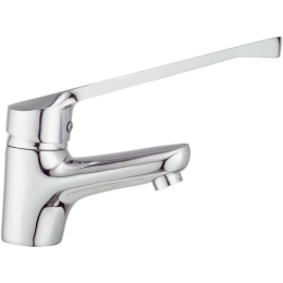 Μπαταρία Νιπτήρος Delta 23-1120 Μακρύ Πόμολο Με Κλικ Chrome Gloria Μέταλλο