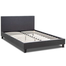Κρεβάτι Flat (Για Στρώμα 150x200cm) 0228297 212x156x86cm Anthracite Διπλό