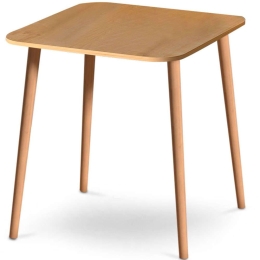 Τραπέζι Kare 0117671 90x90x72cm Oak Μελαμίνη