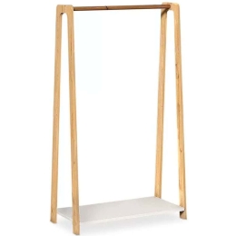 Κρεμάστρα Δαπέδου Como 74x38x138cm Oak-White