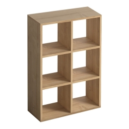 Βιβλιοθήκη Cube 0221535 73,5x34x109cm Oak