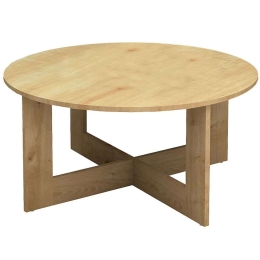 Τραπεζάκι Σαλονιού Kati 0249657 Φ80x42cm Natural