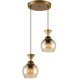 Φωτιστικό Οροφής Kyran 0124510 20x20x65cm 2xE27 60W Gold Megapap Μέταλλο