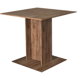 Τραπέζι Clement 0249249 79x79x77cm Light Walnut Μελαμίνη
