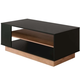 Τραπεζάκι Σαλονιού Franko 0233238 0233238 110x60x45cm Black-Light Walnut