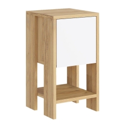 Κομοδίνο Ema 0241559 30x30x55cm Sapphire Oak - White