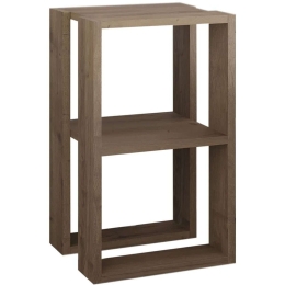 Κομοδίνο Lonie Lonie 0249817 34x30x55cm Light Walnut