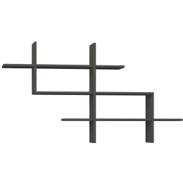 Ραφιέρα Τοίχου Halic 0214155 150x22x82cm Anthracite