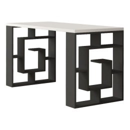 Γραφείο Εργασίας Labirent 214194 140x60x75cm Anthracite - White