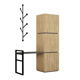 Έπιπλο Εισόδου Mello 214221 Με Κρεμάστρα 109x39x149cm Oak