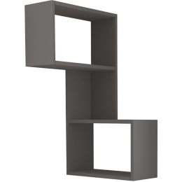 Ραφιέρα Τοίχου Γωνιακή Part 0214315 47x20x82cm Anthracite