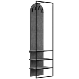 Έπιπλο Εισόδου Archy 0234822 53x31,7x180cm Grey-Black
