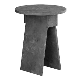 Βοηθητικό Τραπεζάκι Chen 0241571 Φ42x50cm Grey Retro