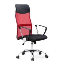 Καρέκλα Γραφείου Marco Mesh 0223106 62x59x110/120cm Red - Black