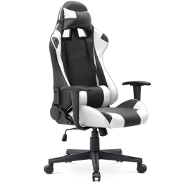 Καρέκλα Γραφείου Alonso 0223121 67x70x125/135cm Black-White