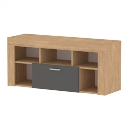 Έπιπλο Τηλεόρασης Midili 0253732 135x42x60,7cm Sapphire Anthracite-Oak