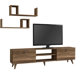 Σύνθεση Τηλεόρασης Seddra 0228132 180x31,5x45cm Walnut