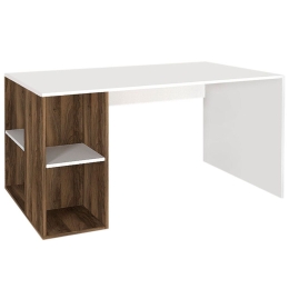 Γραφείο Εργασίας Coral 0228184 140x60x75cm White-Walnut