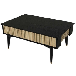 Τραπεζάκι Σαλονιού Bolea 0241027 90x60x38,6cm Black-Natural