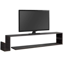 Έπιπλο Τηλεόρασης Επιτοίχιο Regnar 0249140 168,6x25x31,8cm Black Rebab