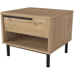 Κομοδίνο Suzy 0252874 50x45x41,6cm Black-Oak