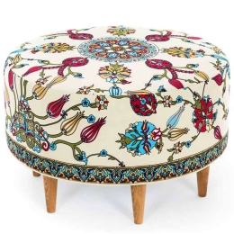 Σκαμπό Rimini 0213596 65x65x40cm Multi