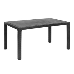 Τραπέζι Πολυπροπυλενίου Kalan 0242672 150x90x75cm Anthracite