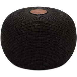 Σκαμπό Knit Πλεκτό 0249287 Φ47x35cm Black