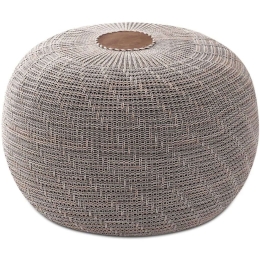 Σκαμπό Knit Πλεκτό 0249289 Φ47x35cm Grey