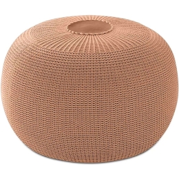 Σκαμπό Knit Πλεκτό 0249290 Φ47x35cm Cinnamon