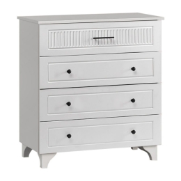 Συρταριέρα Jenna 0235955 80x42x85cm White