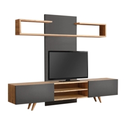 Σύνθετο Τηλεόρασης Giacomo 0235965 180x40x45cm Sapphire Oak - Anthracite