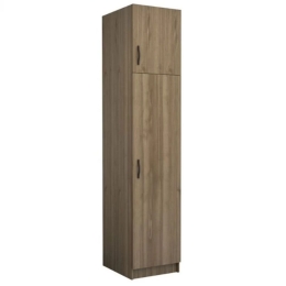 Ντουλάπα Μονόφυλλη Με Πατάρι Victoria 0260753 50x60x240cm Walnut Μονόφυλλη