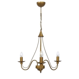 Φωτιστικό Οροφής S-11 01-0307 Κερί 3/Ε14 Φ50x83cm Gold Matt Heronia