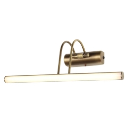 Φωτιστικό Τοίχου - Απλίκα Curve AP 01-0400 LED 6W 3000/4000/6500K 600Lm 35x20,5x20cm Gold Matt Heronia