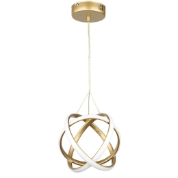 Φωτιστικό Οροφής Atomic-25 01-0405 LED 42W 3000K/4000K/6000K 4300Lm 25x60cm Gold Matt Heronia