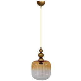 Φωτιστικό Οροφής GL-6010/20 -B- 1/L 02-0431 1xE27 20x110cm Honey Heronia