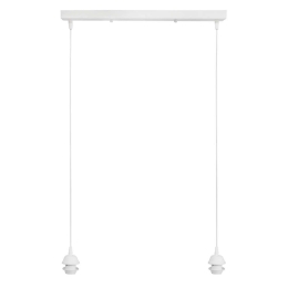 Φωτιστικό Οροφής - Ράγα 06-0208 2/E27 50x6x80cm White Heronia Μέταλλο