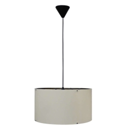 Φωτιστικό Οροφής 14-0310 Hk-40 1/E27 Φ37x95cm Αμπαζούρ Cream Heronia Πλαστικό