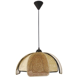 Φωτιστικό Οροφής ΗΚ-60 1/L 14-0322 1xE27 40x95cm Natural-Brown Heronia