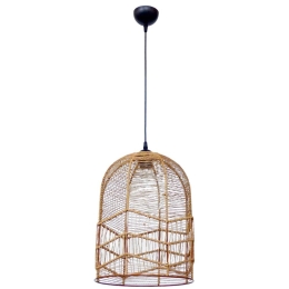 Φωτιστικό Οροφής Cage/30 1/L 31-1382 1xE27 30x115cm Brown Heronia