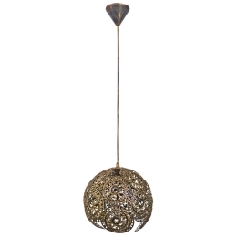 Φωτιστικό Οροφής Morocco 1/L Black -Bronze 34-0071 Heronia Μέταλλο