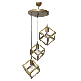 Φωτιστικό Οροφής Kyvos 34-0353 3/E27 Φ55x110cm Gold Matte Heronia Μέταλλο