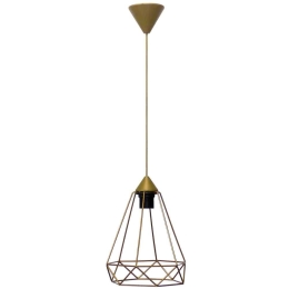 Φωτιστικό Οροφής DM-02 1/L 34-0364 1xE27 23x85cm Gold Heronia