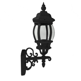 Φωτιστικό Tοίχου - Απλίκα HI6189BMS 60W Ε27 ΙΡ44 Black Aca
