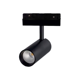 Σποτ Μαγνητικής Ράγας HUBE1230B 48V DC 12W 3000K 750Lm 36° Osram RA90 5x11cm Black Aca